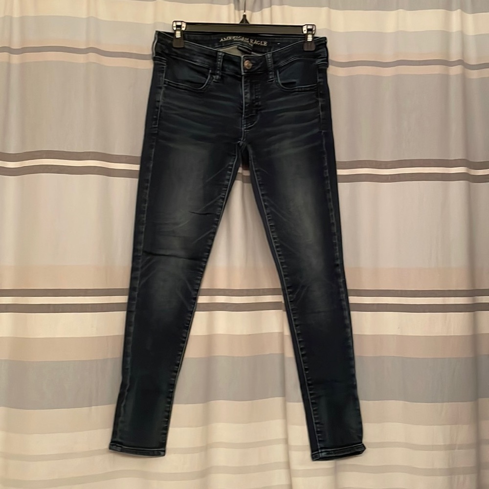 American Eagle super low jegging super stretch X size 6 short